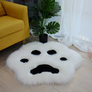 Axyaa Cat Paw Pattern Plush Carpet for Home Living Room