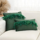 Axyaa Velvet Faux Feather Cushion Cover Soft Home Decor Pillow Cover Living Room