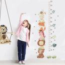 Nordic Animal Height Measure Wall Stickers for Kids Room by Axyaa