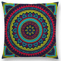 Axyaa Boho Rainbow Mandala Pillow Case Sun Moon Flowers Dream Fantasy Cover