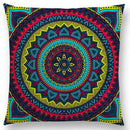 Axyaa Boho Rainbow Mandala Pillow Case Sun Moon Flowers Dream Fantasy Cover