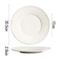Axyaa Ceramic Plate Set for Molecular Cuisine and Steak, Snacks, Pasta Dish Serving