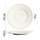 Axyaa Ceramic Plate Set for Molecular Cuisine and Steak, Snacks, Pasta Dish Serving