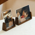Axyaa Solid Wood Double-Sided Photo Frame with Acrylic Transparent Cover
