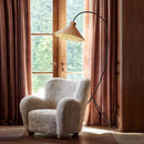 Nordic Natural Rattan Sofa Floor Lamp by Axyaa: Hand-woven Design for Home Lighting Décor