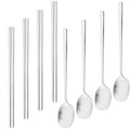 Axyaa Matte Stainless Steel Western Tableware Set - 8pcs