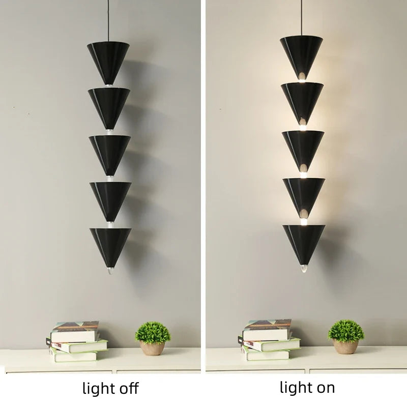 Axyaa Nordic Multilayer Chandelier: Modern LED Pendant Lamp for Home Decoration