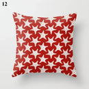 Axyaa Geometric Pillow Case: Modern Red Design for Home Decor