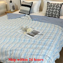 Axyaa Summer Cotton Quilt - Wrinkled Yarn, Air Conditioner Friendly, Skin-Friendly & Machine Washable