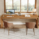Axyaa 78.7" Wood Double Desk Workstation for Home Office