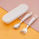 Axyaa Stainless Steel Cartoon Toddler Cutlery Set