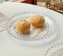 Axyaa Glass Plate Set - Breakfast, Fruit Salad, Dessert Cake, High-End Home Use