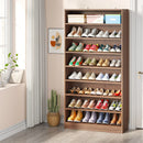 Axyaa 9-Tier Tall Wood Shoe Cabinet, 40-45 Pair Capacity