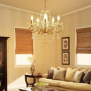 Axyaa Gold Crystal Chandelier for Living Room