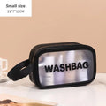 Axyaa PVC Travel Toiletry Bag: Portable Makeup Organizer for Women, Cosmetic Storage Container