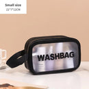 Axyaa Travel Toiletry Bag: Portable PVC Makeup Organizer for Women