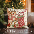 Axyaa Christmas Funny Pillow Covers for Sofa Bedroom Car - Rectangular Cushion