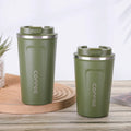 Axyaa Stainless Steel Insulated Coffee Travel Cup, Leak-proof, Double-layer, 380/510ML