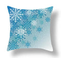 Axyaa Blue Ornament Pillowcase: Festive Home Decor Cushion Cover for Christmas & New Year