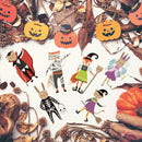 Axyaa Halloween Window Stickers Ghost Witch Pumpkin Glass Sticker Party Decor