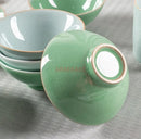 Axyaa 5-inch Ceramic Bowl - Vintage Aesthetic, Ice Cracks Design