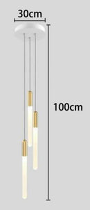 Axyaa Modern Staircase Chandeliers LED Pendant Light for Living Room