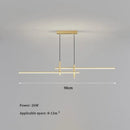 Axyaa LED Strip Pendant Lamp for Kitchen, Dining Room, Bedroom - Home Decor Chandelier