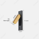 Axyaa LED Warm Light Strip Wall Lamp with Adjustable Spotlight Angle for Study Bedroom