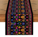Axyaa Halloween Skulls Table Runner for Kitchen and Dining Room