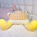 Axyaa Bigfoot Waist Cushion: Cozy Sofa Decor & Headrest Pillow, Ideal Gift for Girls
