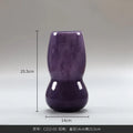 Axyaa Pink Gourd Glass Vase: Stylish Home Decor Hydroponic Designer for Living Room