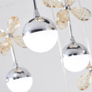 Axyaa Crystal LED Chandeliers for Living Room Dining Room Lighting