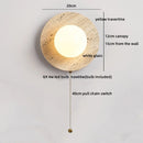 Axyaa White Glass Ball LED Wall Light for Home Interior Design