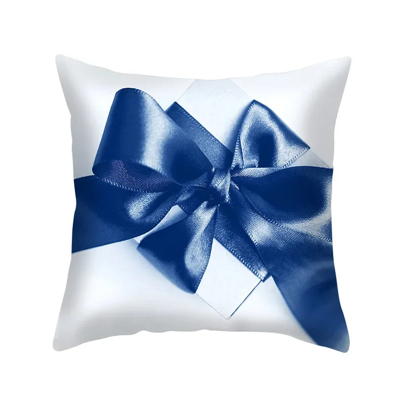 Axyaa Blue Geometry Pillowcase - Decorative Cushion Cover