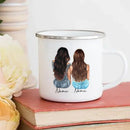 Axyaa Best Friend Cartoon Girls Custom Name Coffee Mug