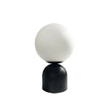 Axyaa Black Iron Glass Ball Table Lamps Nordic Bedroom Lighting