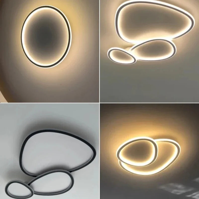 Axyaa Nordic Minimalist LED Ceiling Light for Living Room Kitchen Restaurant
