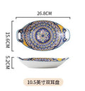 Axyaa Bohemian Retro Ceramic Tableware Set for Serving and Dining