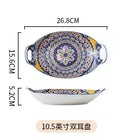 Axyaa Bohemian Retro Ceramic Tableware Set for Serving and Dining