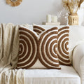 Axyaa Tufted Tassel Diamond Cushion Cover - Boho Style - 45x45cm