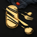 Axyaa Mirror Silver Stainless Steel Cutlery Set - 12Pcs Western Dinnerware Kitchen Utensils