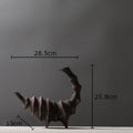 Axyaa Scorpion Ceramic Vase with Artificial Flowers - Modern Desk Decoration