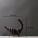 Axyaa Scorpion Ceramic Vase with Artificial Flowers - Modern Desk Decoration