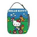 Axyaa Hello Kitty Insulated Lunch Tote for Travel Food Storage - Reusable Thermal Cooler