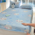 Axyaa 100% Cotton Mattress Protector Cover - Single Piece, Non-slip, Dustproof