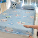 Axyaa 100% Cotton Mattress Protector Cover - Single Piece, Non-slip, Dustproof