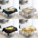 Axyaa Eid Mubarak Mosque Tablecloth: Waterproof, Anti-fouling, Islamic Home Decor