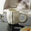 Axyaa Irregular Ceramic Coffee Cup Large Capacity for Home and Office