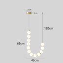 Axyaa Nordic Stair Chandelier Pendant Light Ceiling Fixture for Living, Bedroom, Dining Room