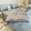 Axyaa Solid Purple Bedding Set - Soft Polyester Bed Linen Twin Queen Full Size